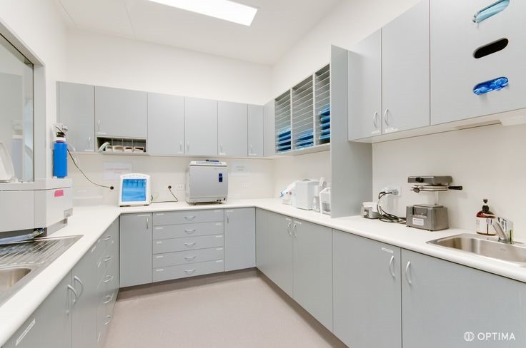 Sala de equipamentos e preparo de amostras