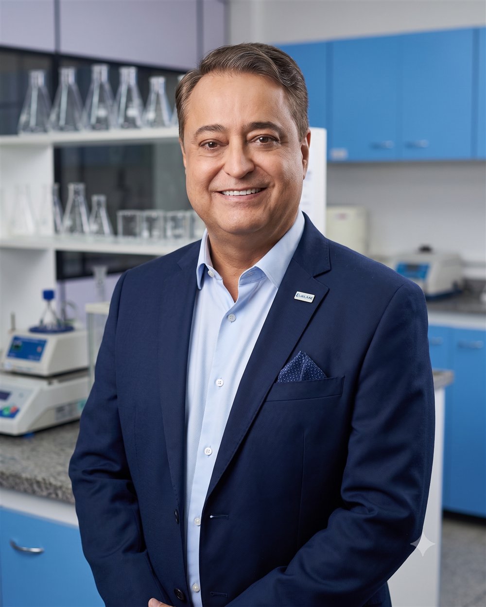 Paulo César Fialho, CEO e sócio-fundador da LabLAAE, no laboratório